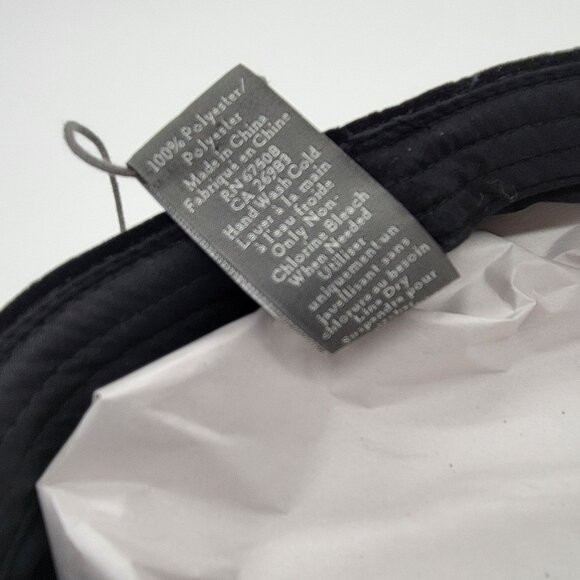 Vince Camuto Black Quilted Velvet Baker Boy Hat W/ Gold Chain Accent NWT - Picture 7 of 14